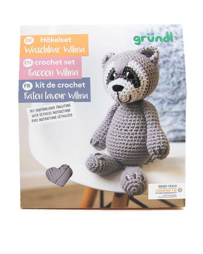 Häkeltiere, Häkelset in BOX - Waschbär