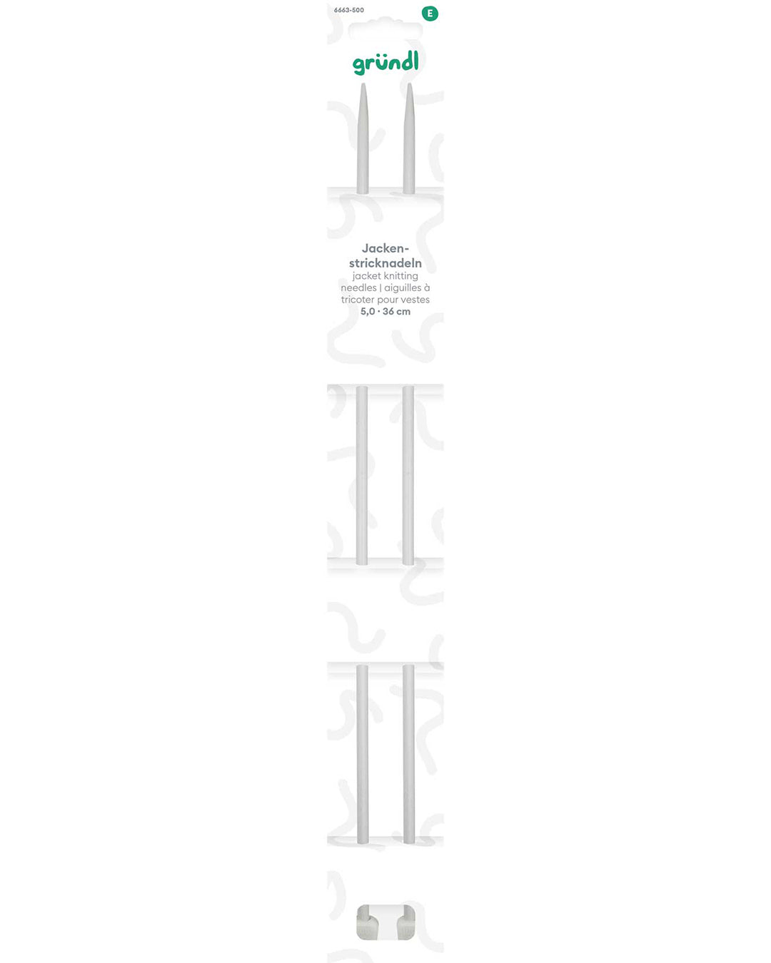 Single Point Knitting Needles, 36 cm