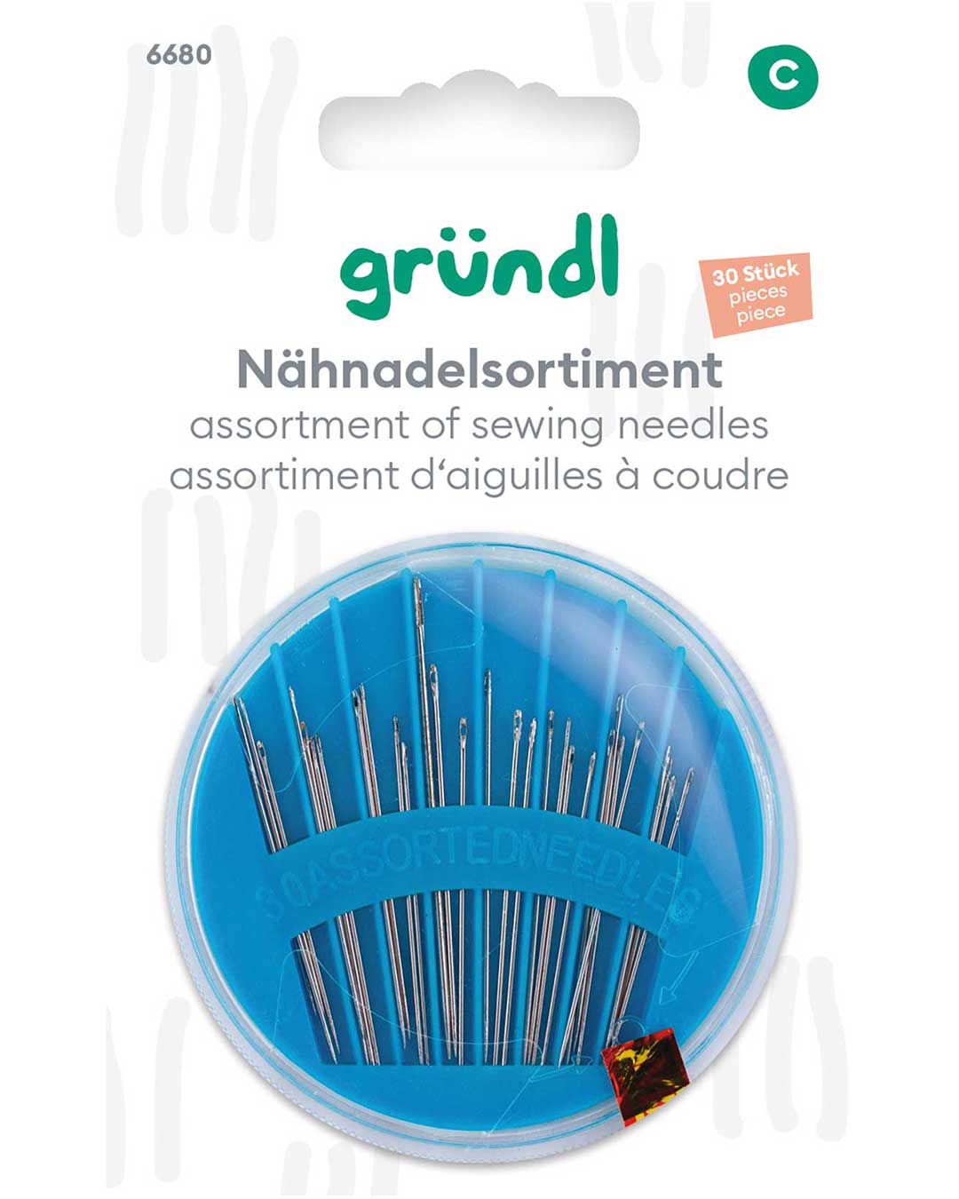 Sewing needle assortment, 30 pieces