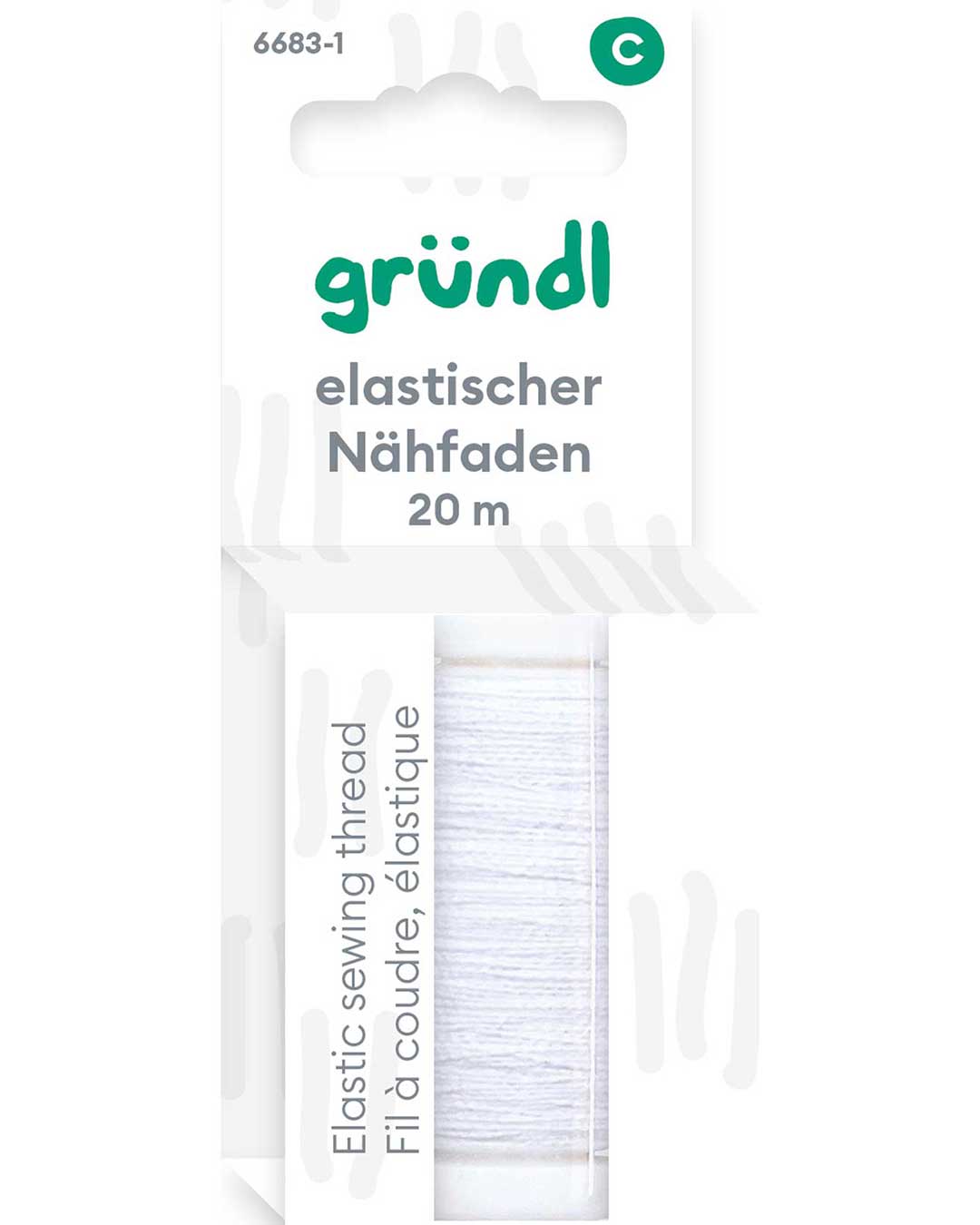 Elastic sewing thread, 20 m