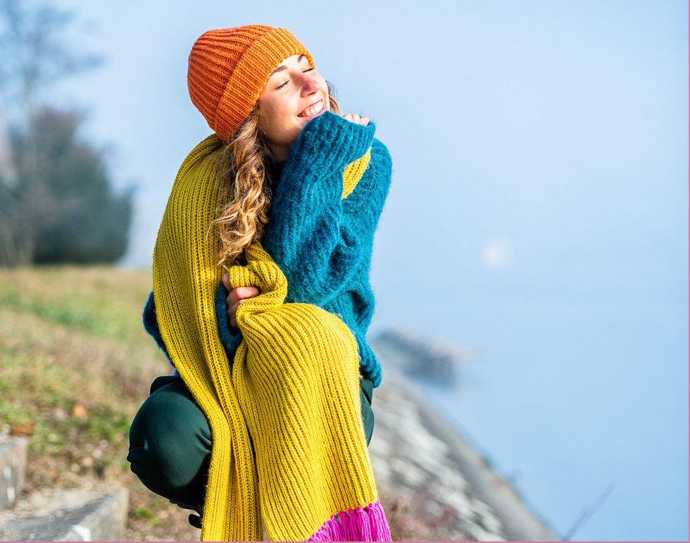 Bonnets d'hiver tricotés main