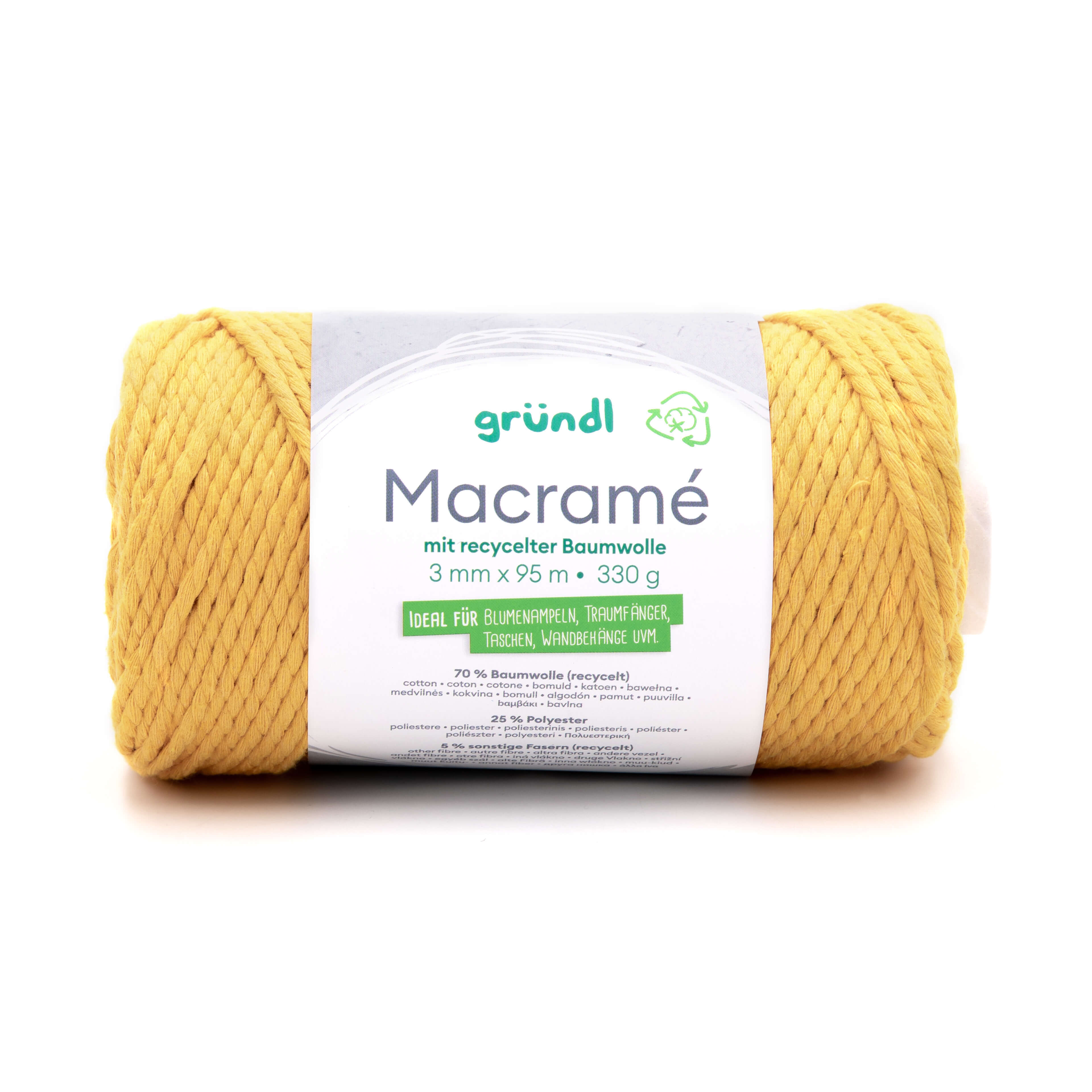Macramé - gelb